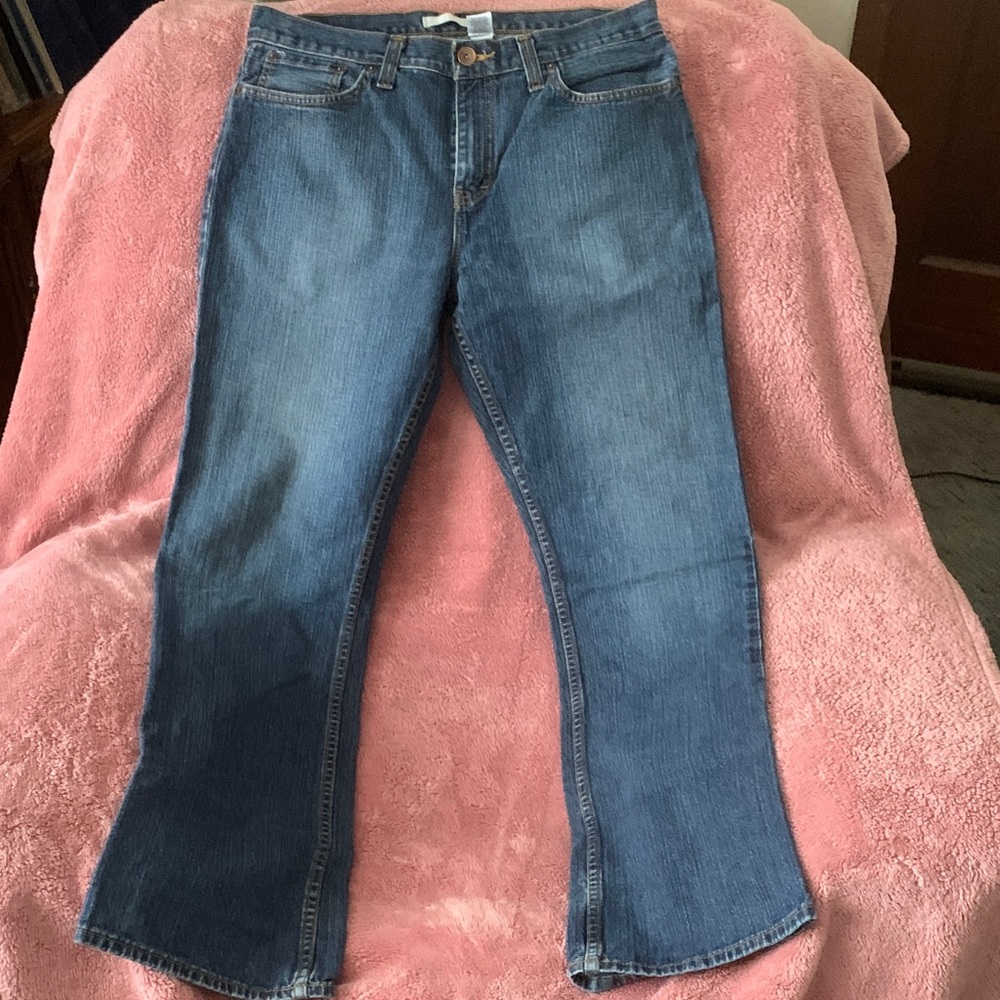 Route 66 Men's Low Rise Bootcut Jeans in Classic Blue